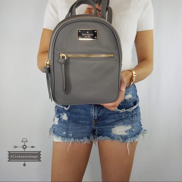 Kate spade mini Bradley Wilson backpack pearl grey - Picture 3 of 8